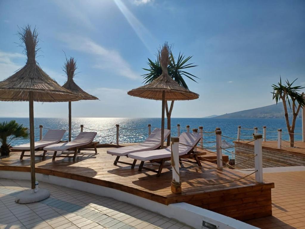 Kompleks Keljani Hotell Sarandë Eksteriør bilde