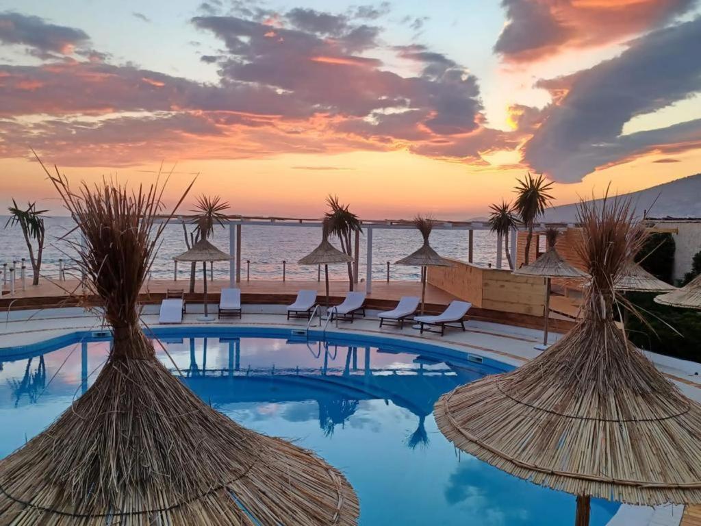 Kompleks Keljani Hotell Sarandë Eksteriør bilde
